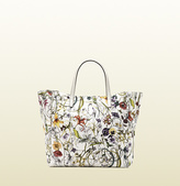 Thumbnail for your product : Gucci Small Flora Infinity Canvas Tote