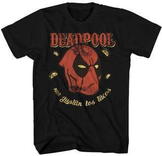 Pool' Mad Engine Deadpool Bighead Pool Tacos Mens Black T-shirt