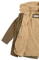 Thumbnail for your product : Nice Things Cotton Twill Blend & Faux Shearling Coat
