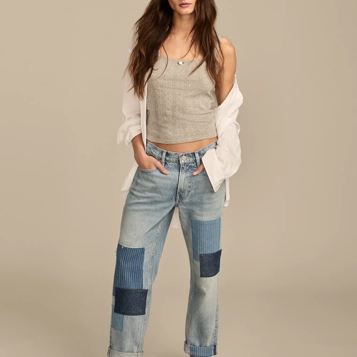 Lucky Brand Lucky Legend Mid Rise Boy Jean - Women's Jeans Denim Pants in Jam Session Wash
