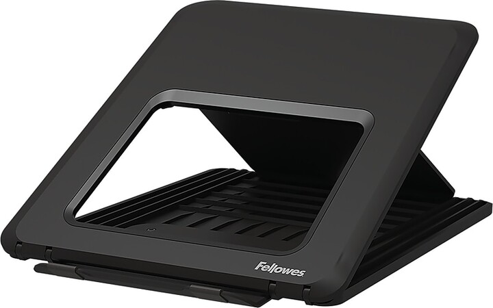 Fellowes Breyta Collection 9.25" x 10.55" Adjustable Plastic Laptop Stands, Black (100098500)