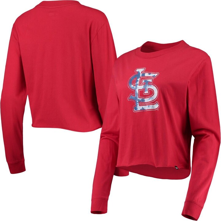 New Era / Women's St. Louis Cardinals Space Dye Blue T-Shirt