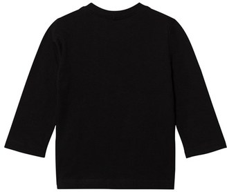 Benetton Black Long Sleeve Logo T-Shirt
