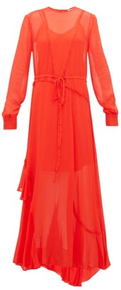 womens red maxi dress