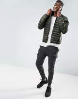 Thumbnail for your product : Pull&Bear Quilted Jacket In Khaki Camo