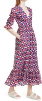 Thumbnail for your product : Banjanan Aubree Geometric Print Ruffle Sleeve Maxi Dress