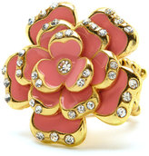 Thumbnail for your product : Charlotte Russe Enamel Flower Rhinestone Ring