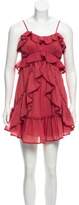 Thumbnail for your product : Red Carter Ruffled Crochet-Trimmed Dress w/ Tags