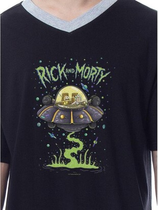 Intimo Rick and Morty Men' TV Show Serie Drunk Spacehip Sleep Pajama Dre (Large)