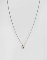 Thumbnail for your product : ASOS Necklace With Ring Pendant In Burnished Silver