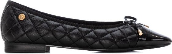 Xti XTIWomen'sCasualCapToeBalletFlats144245Black6