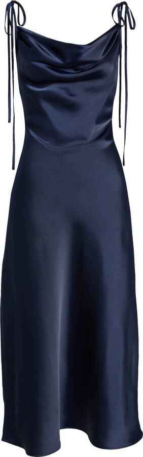 WAYF The Beverly Cowl Neck Midi Dress - ShopStyle