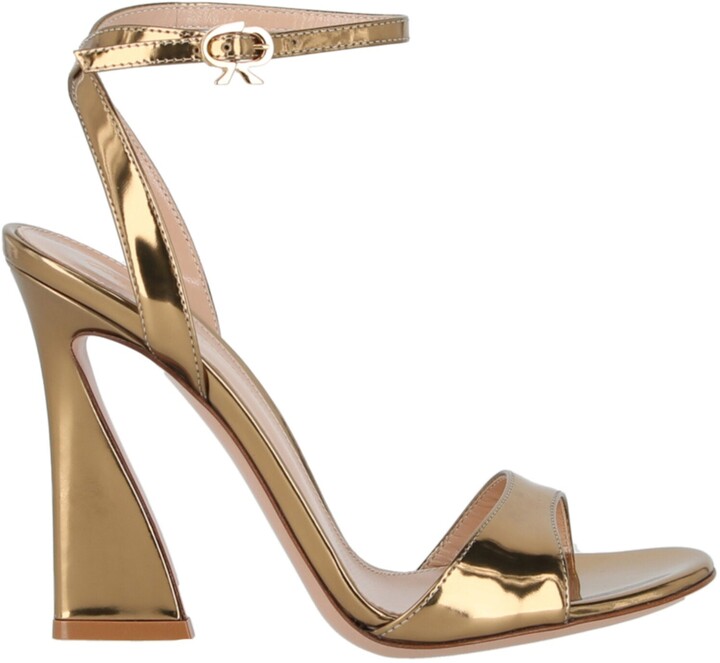 metallic gold pumps