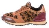 Thumbnail for your product : Valentino Rockrunner Ponyhair Sneakers