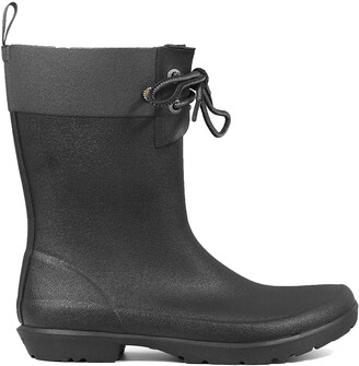 Bogs Floral Lace-Up Waterproof Rain Boot