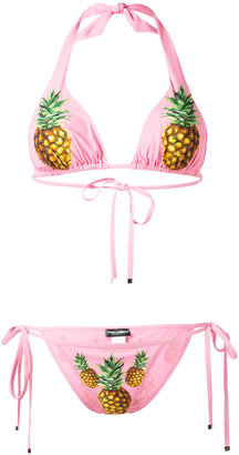 Dolce & Gabbana pineapple print bikini - women - Nylon/Spandex/Elastane - 2