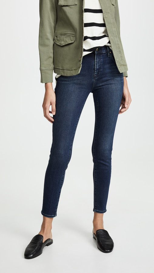 j brand alana high rise cropped
