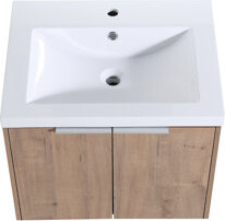 Latitude Run 48 Inch Soft Close Doors Bathroom Vanity With Sink Two Small Storage Shelves