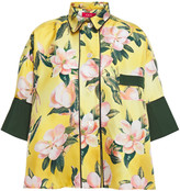 Thumbnail for your product : F.R.S For Restless Sleepers Pistis Floral-print Silk-satin Twill Shirt