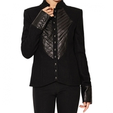 Thumbnail for your product : L'Wren Scott Wool and leather jacket