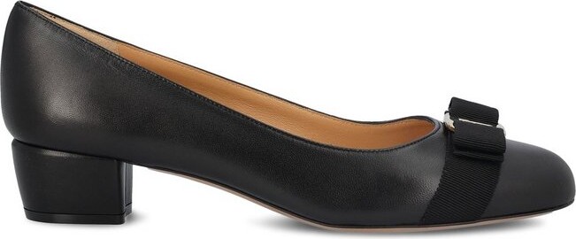 Ferragamo Vara Manta Leather Pump - ShopStyle