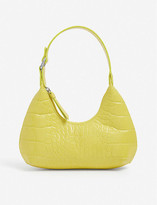 Thumbnail for your product : Bzees Baby Amber croc-embossed leather shoulder bag