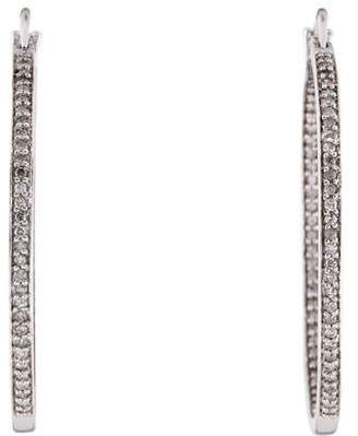 14K Diamond Inside-Out Hoop Earrings