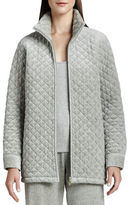 Thumbnail for your product : Joan Vass Quilted Velour Jacket, Petite