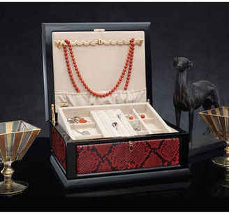 Agresti Python & Wood Jewelry Box