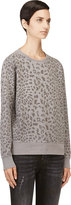 Thumbnail for your product : Current/Elliott Grey & Washed Black Leopard The Shrunken Jogger Sweatshirt
