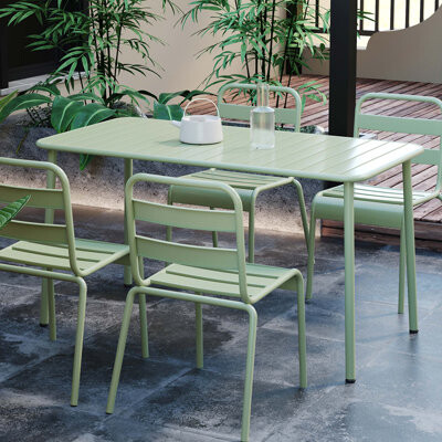 Latitude Run Sella long table outdoor dining table villa courtyard balcony table outdoor leisure table simple garden waterproof table