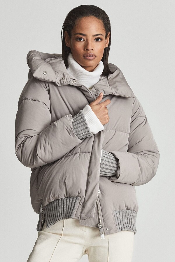 Reiss Mink Honor Hooded Puffer Coat - ShopStyle