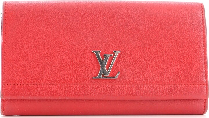 Louis Vuitton Rubis Pebbled Leather Lockme II