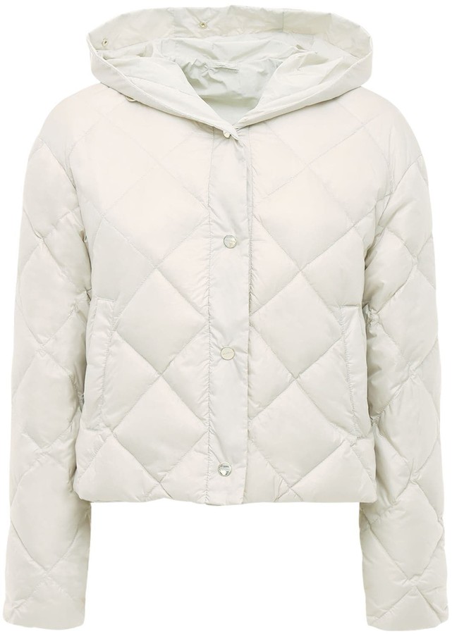 Max Mara Waterproof Quilted Nylon Down Jacket - ShopStyle Puffers