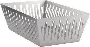 Service Ideas Rectangle Stainless Steel Basket