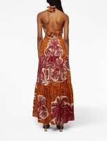 Thumbnail for your product : Johanna Ortiz Ritos de Duelo palm-tree dress