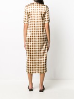 Thumbnail for your product : Ganni Gingham Check Shift Dress