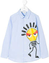 Thumbnail for your product : Fendi Kids light bulb monster print shirt