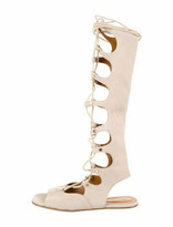 Thumbnail for your product : Chloé Suede Gladiator Sandals Beige