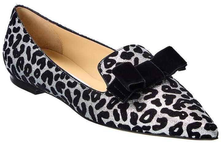 jimmy choo leopard flats