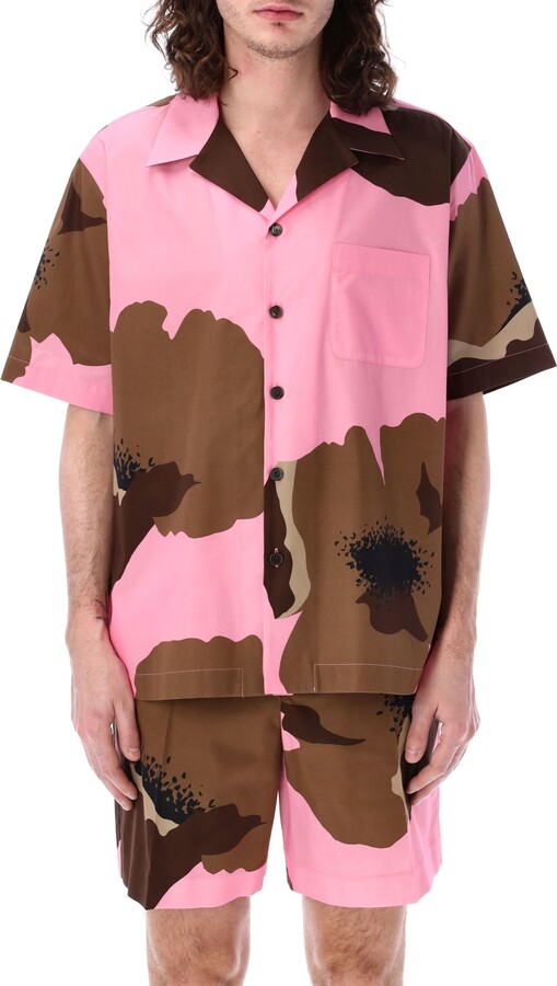 トップス VALENTINO 25SS POPELINE BOWLING SHIRT VALENTINO 25SS POPELINE BOWLING SHIRT