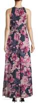 Thumbnail for your product : Ignite Evening Floral Halterneck Beaded Dress