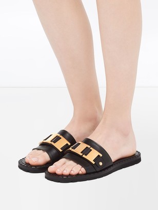 Prada Sawtooth Detail Sandals