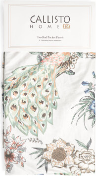 TJMAXX Set Of 2 38X96 Velvet Bird Window Panels, Polyester