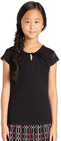 Thumbnail for your product : K.C. Parker Girl's Chiffon-Trimmed Top