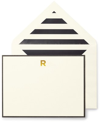 Kate Spade Monogram R Correspondence Cards - Set of 10