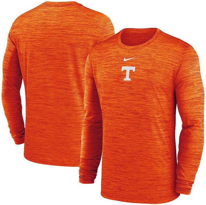 Men's Nike Tennessee Orange Tennessee Volunteers 2025 Sideline Velocity Performance Long Sleeve T-Shirt