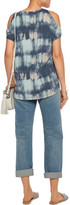 Thumbnail for your product : Tart Collections Rocky Cold-Shoulder Tie-Dye Stretch-Modal Top