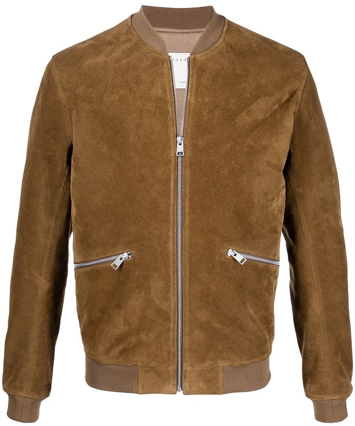 camel colour leather jacket