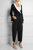 Thumbnail for your product : Chloé Two-tone crepe wrap top